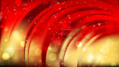 Abstract Red and Gold Blurry Lights Background Image