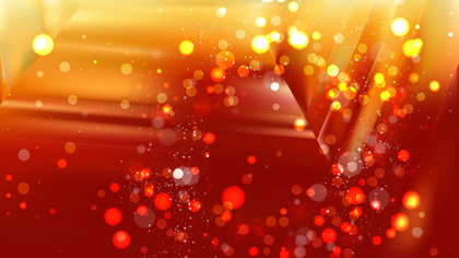 Abstract Red and Gold Bokeh Lights Background Design