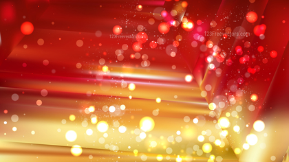 Abstract Red and Gold Blurred Lights Background Design