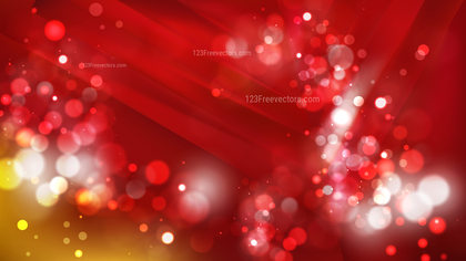 Abstract Red and Gold Lights Background Design