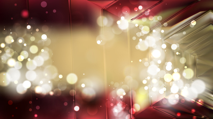 Abstract Red and Gold Blurred Bokeh Background Design