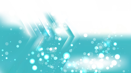Abstract Turquoise and White Blur Lights Background Design