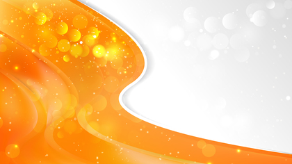 Abstract Bright Orange Wave Business Background