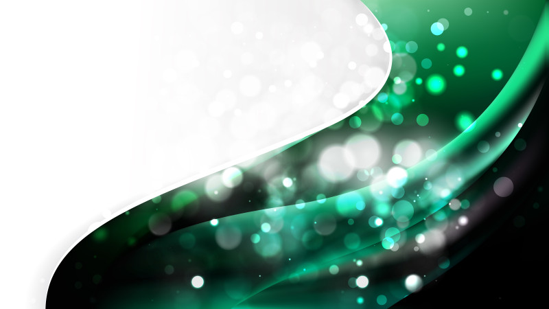 Green and Black Wave Business Background Vector Graphic