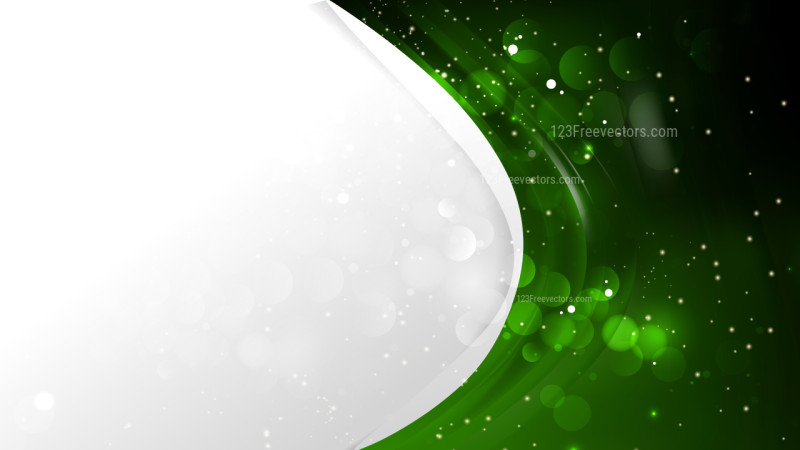 Abstract Green and Black Wave Business Background Vector Image