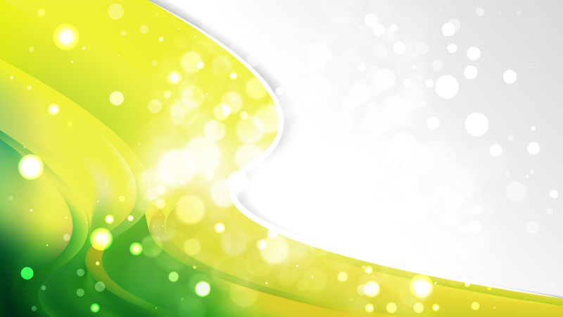 Abstract Green and Yellow Business Brochure Illustrator