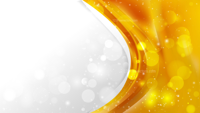 Abstract Orange Wave Business Background Illustration