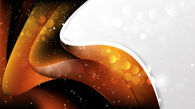 Abstract Orange and Black Business Brochure Template Vector Illustration