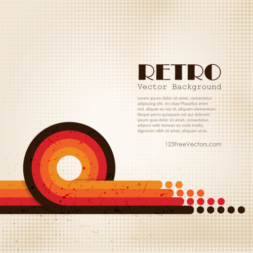Abstract Retro Background Vintage Graphics