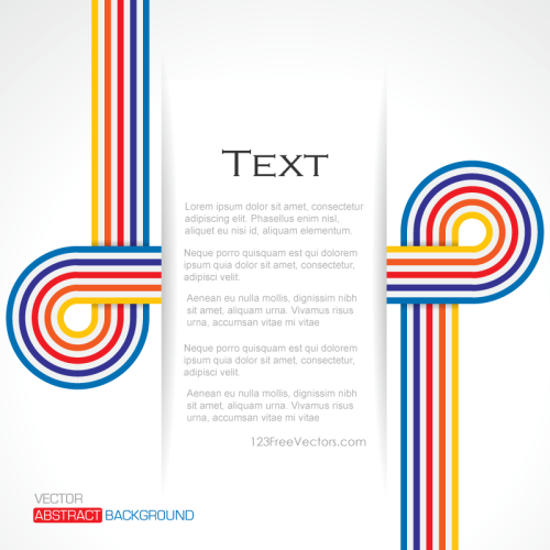 Abstract Vector Retro Lines Background