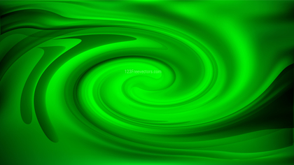 Abstract Cool Green Twirl Background
