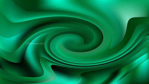 Abstract Dark Green Swirl Background Image