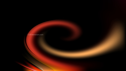 Abstract Orange and Black Twirling Background