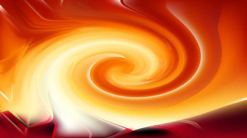 Abstract Orange and White Whirlpool Background