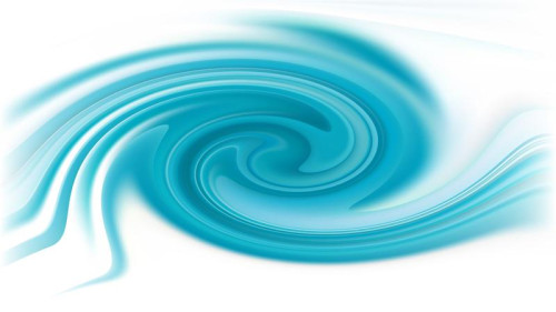 Abstract Turquoise and White Whirlpool Background Image