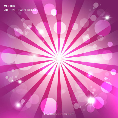 Abstract Pink Sunburst Background