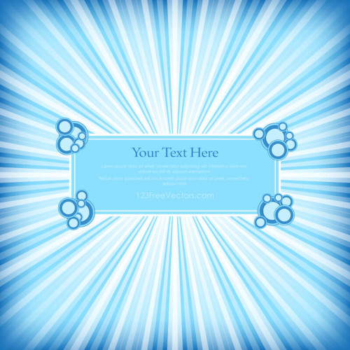 Blue Sunburst Background