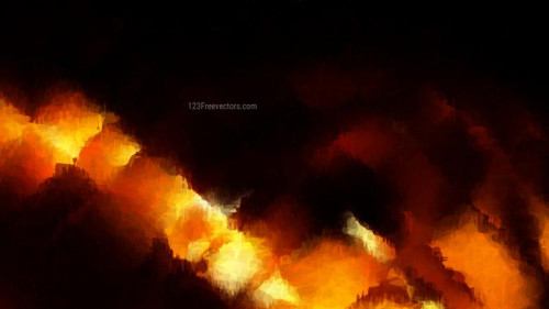 Cool Orange Watercolor Background Image