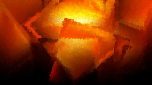 Cool Orange Watercolor Background