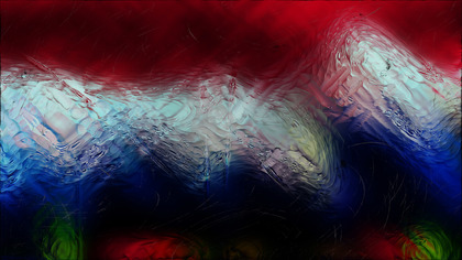 Abstract Red and Blue Glass Effect Painting Background