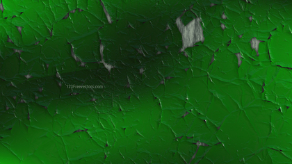 Dark Green Grunge Cracked Wall Background Image