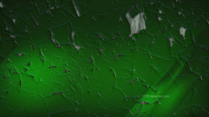 Dark Green Cracked Grunge Background