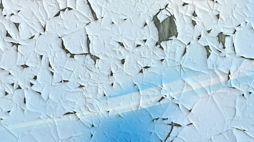 Light Blue Peeling Paint Background