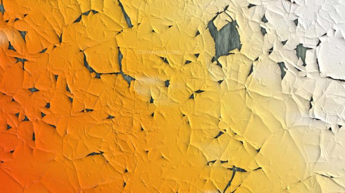 Orange and White Grunge Cracked Wall Background