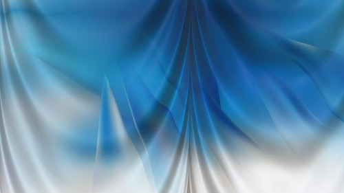 Abstract Blue and White Drapery Background