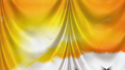 Abstract Orange and White Silk Drapes