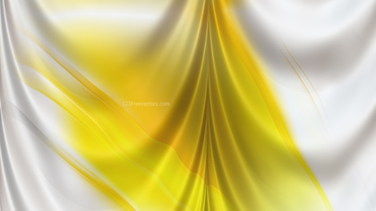 Abstract Yellow and White Satin Curtain Background Texture