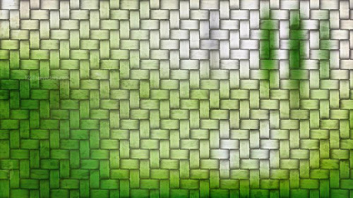 Green and White Wicker Twill Weave Background