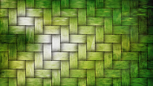 Green and White Wicker Twill Weave Background