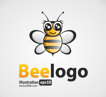 Bee Logo Free Vector