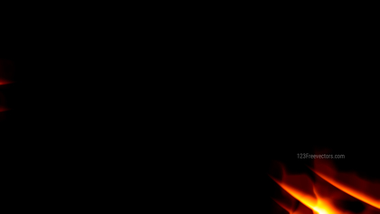 Fire Flame on Black Background