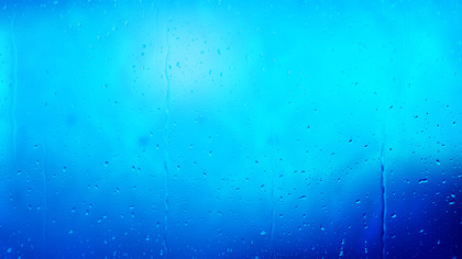 Bright Blue Raindrop Background Image