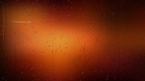 Water Drops on Cool Brown Background