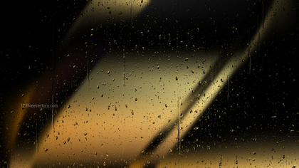Water Drops on Cool Gold Background