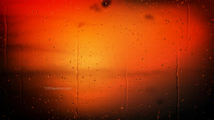 Cool Orange Water Drop Background Image