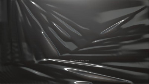 Black Crinkled Plastic Background