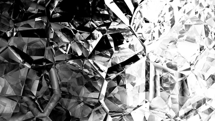 Black and White Abstract Crystal Background