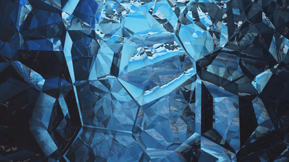 Abstract Cool Blue Crystal Background Image