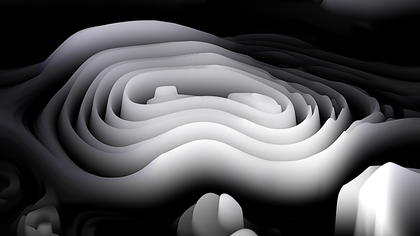 Black and White Curvature Ripple Background