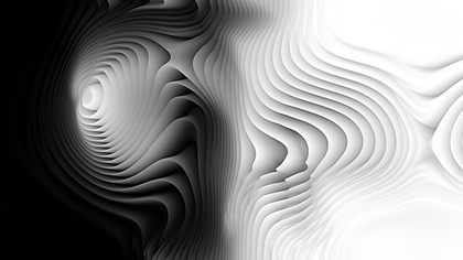 Abstract Black and White Curved Lines Ripple Texture