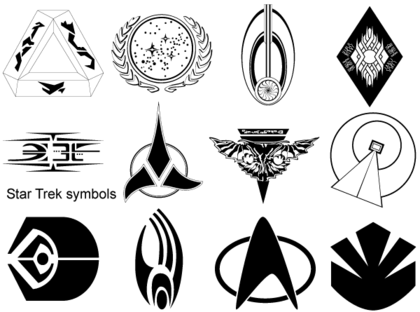 Star Trek Symbols Vector