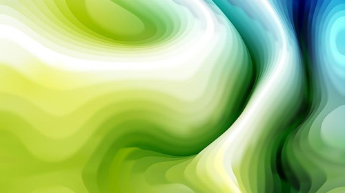 Blue and Green Curved Lines Ripple Background