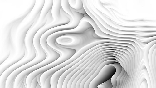 Abstract Grey and White Curved Lines Ripple Texture Background