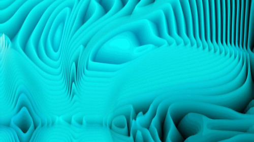 Turquoise Curved Lines Ripple Texture Background