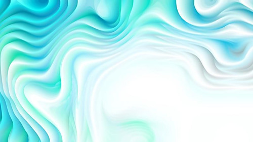 Abstract Turquoise and White Curvature Ripple Background