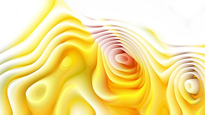 Yellow and White 3d Curved Lines Ripple background